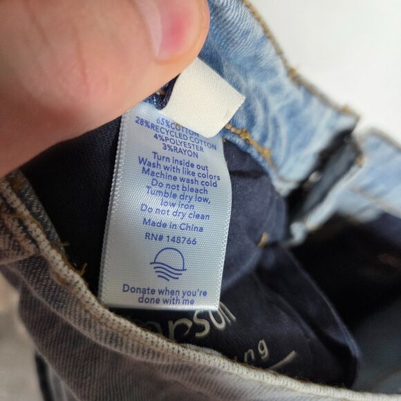 NWT Oliver Logan - Women's Thompson Low Slung Wide Leg Denim Jeans - Size 26 - Picture 16 of 16